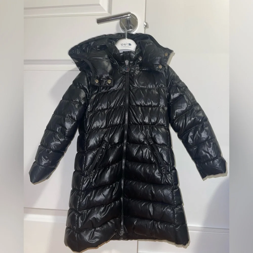 Black Moncler Kids Puffer Jacket - Picture 2 of 7